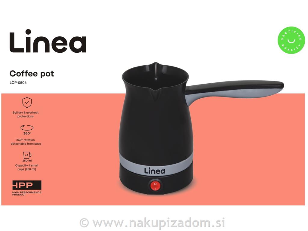 Električni kuhalnik za kavo LINEA LCP-0506, 250 ml